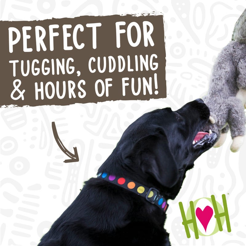 HuggleHounds Plush Dog Toy - Fuzzy Dog Toy, Squeaky Soft Fleece, Interactive Durable Stuffed, for Small and Large Breeds with Squeaker - Feller Squirrel, Small - Image 3
